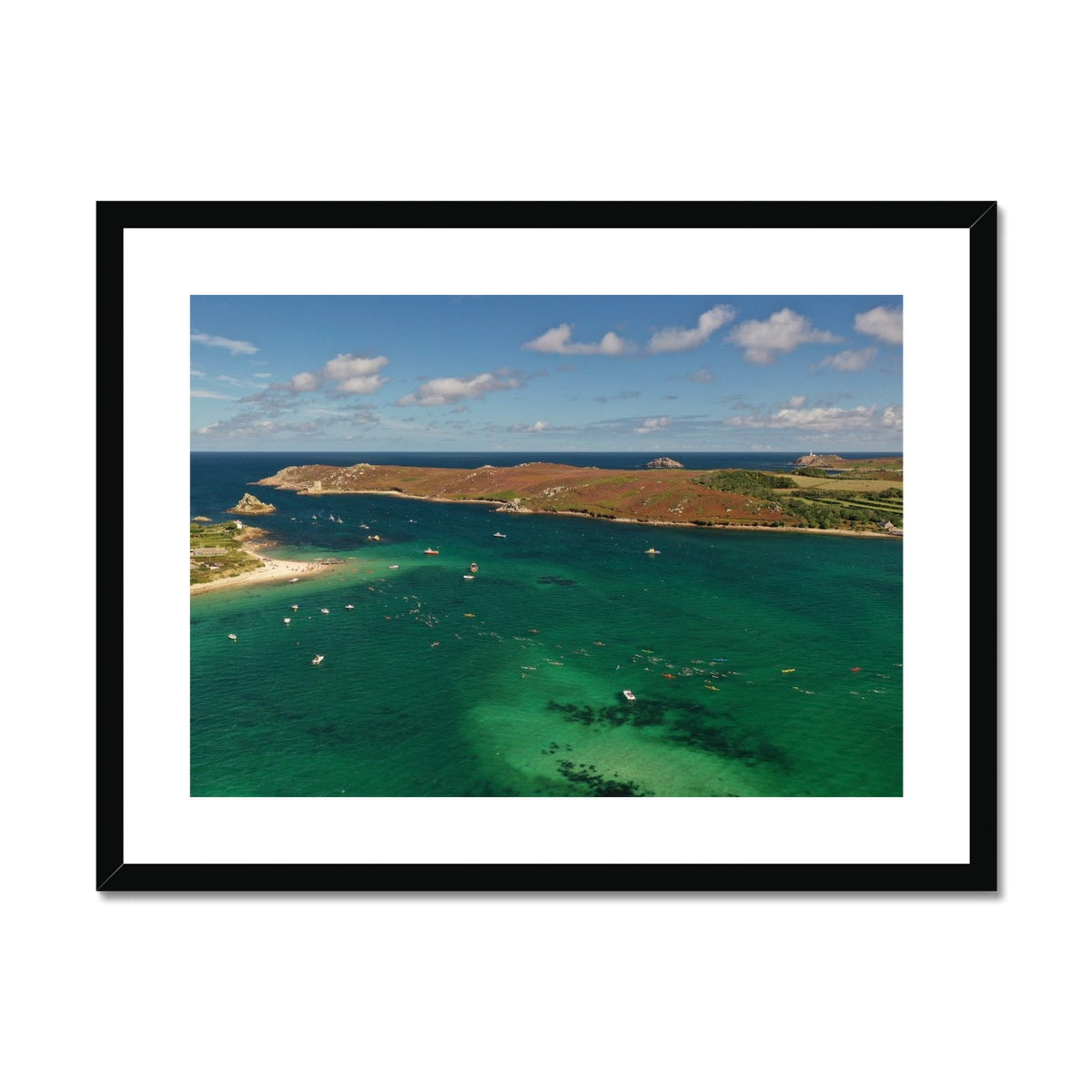 Scilly Swim Challenge ~ Framed & Mounted Print