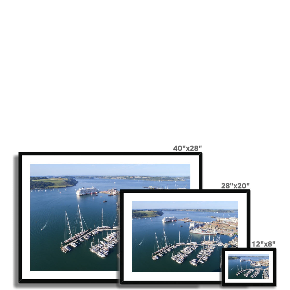 falmouth marina frame sizes