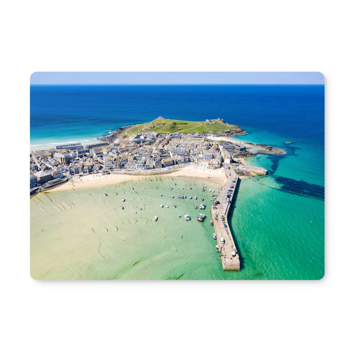 st ives harbour view placemat