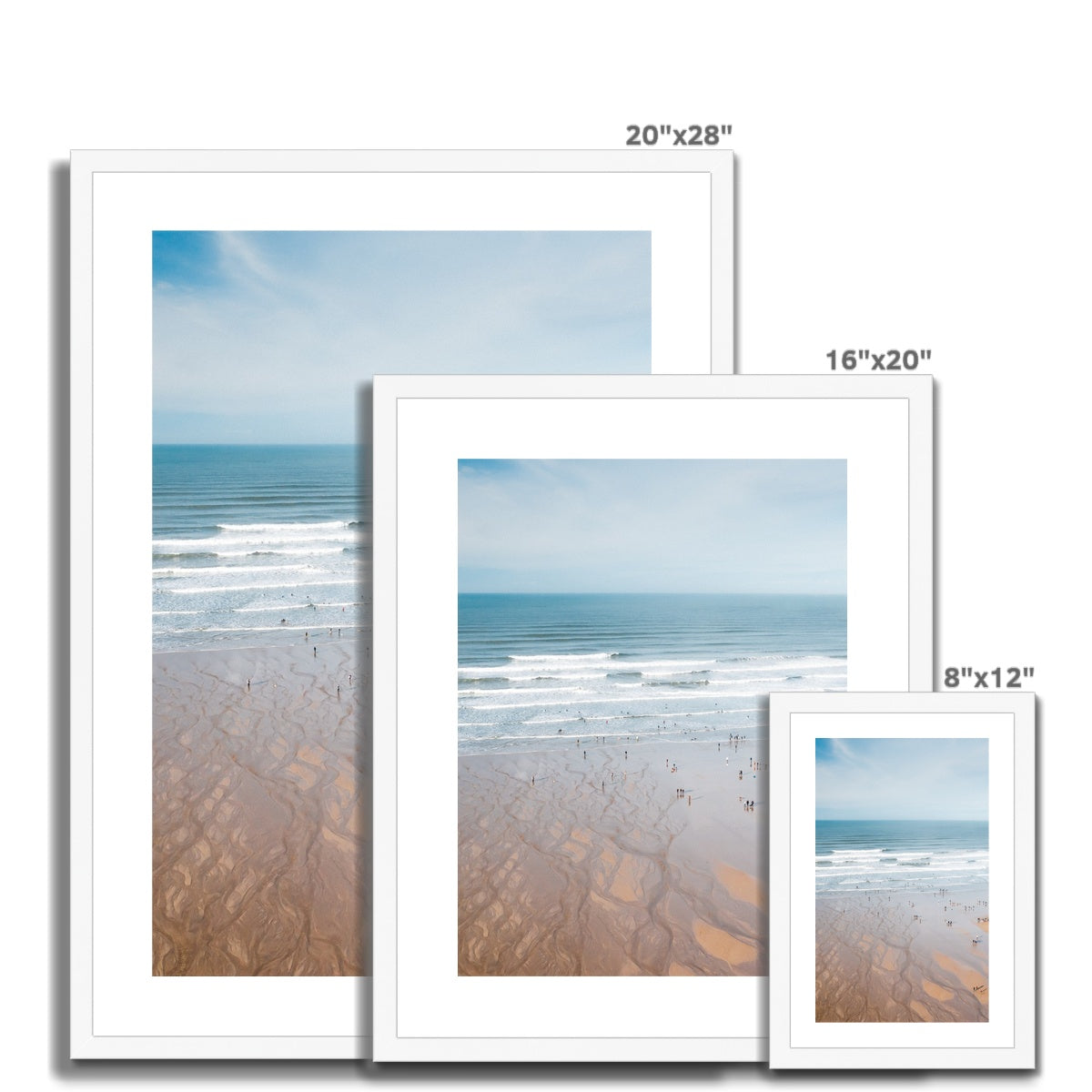 polzeath beach wooden frame sizes
