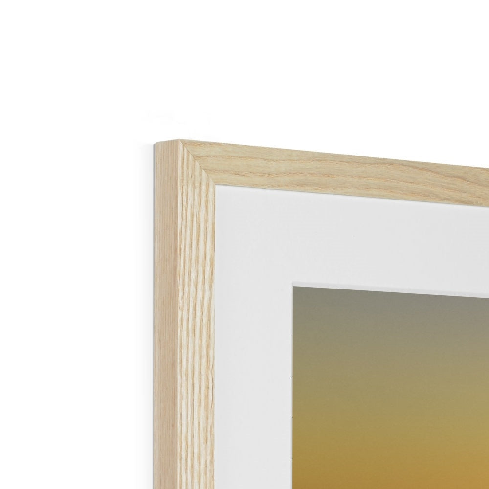 sunset watering hole wooden frame detail