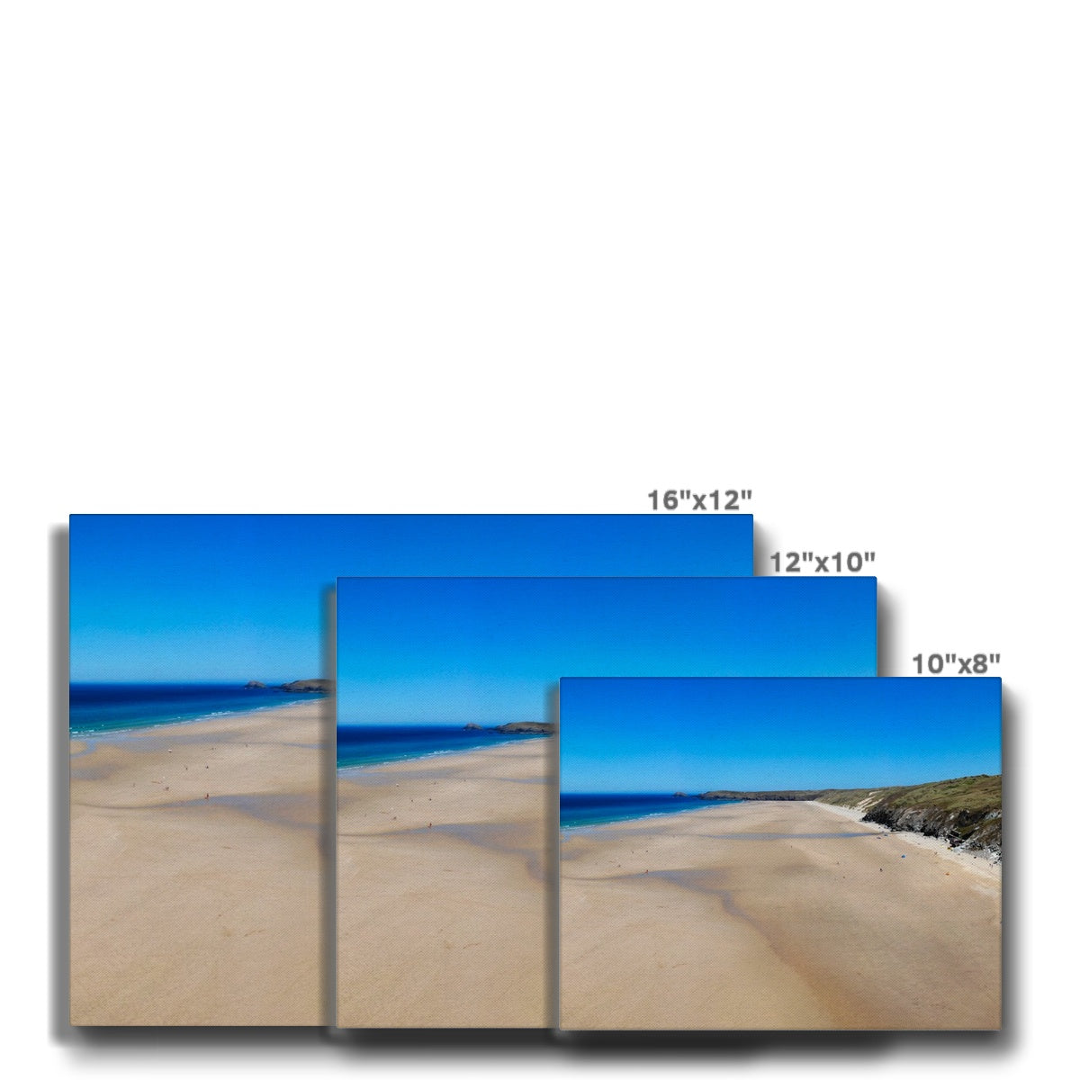 low tide perranporth canvas sizes