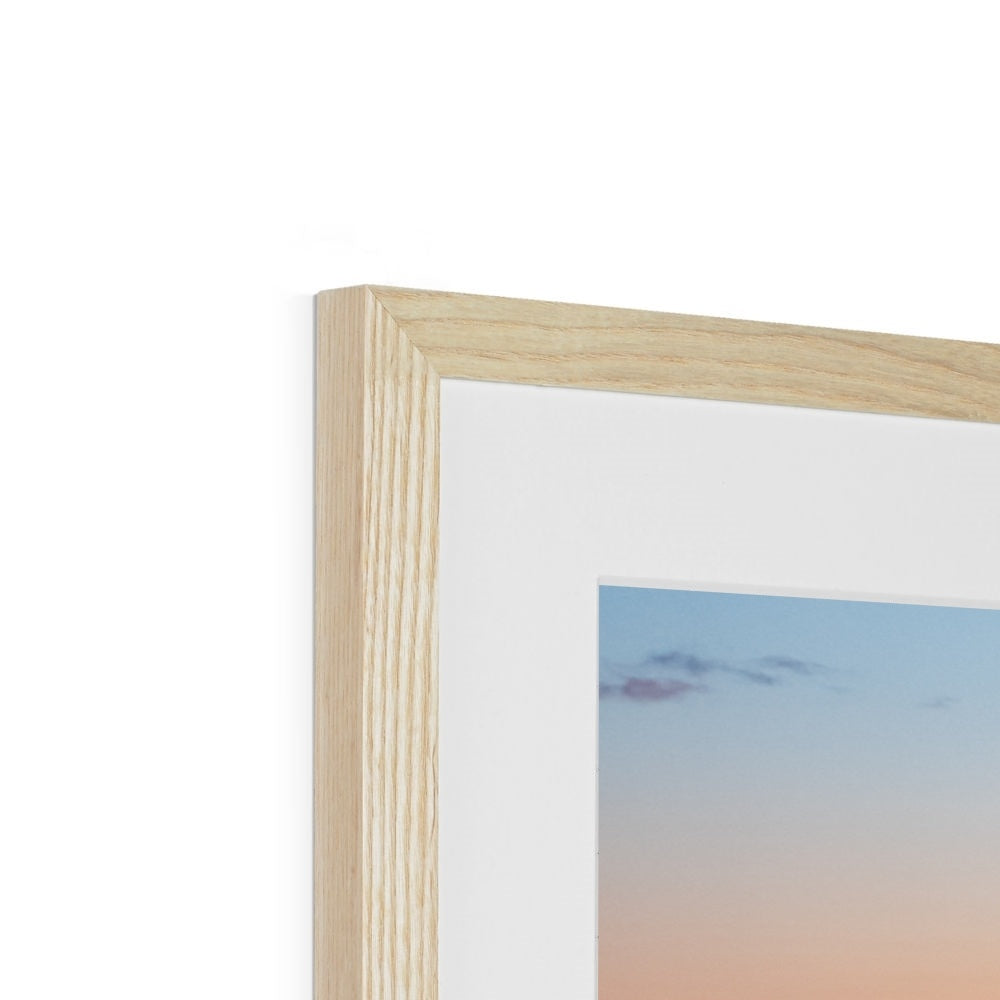 bodmin moor sunset self portrait wooden frame detail