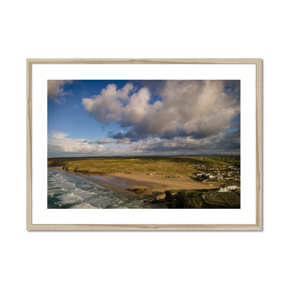 perranporth bay wooden frame