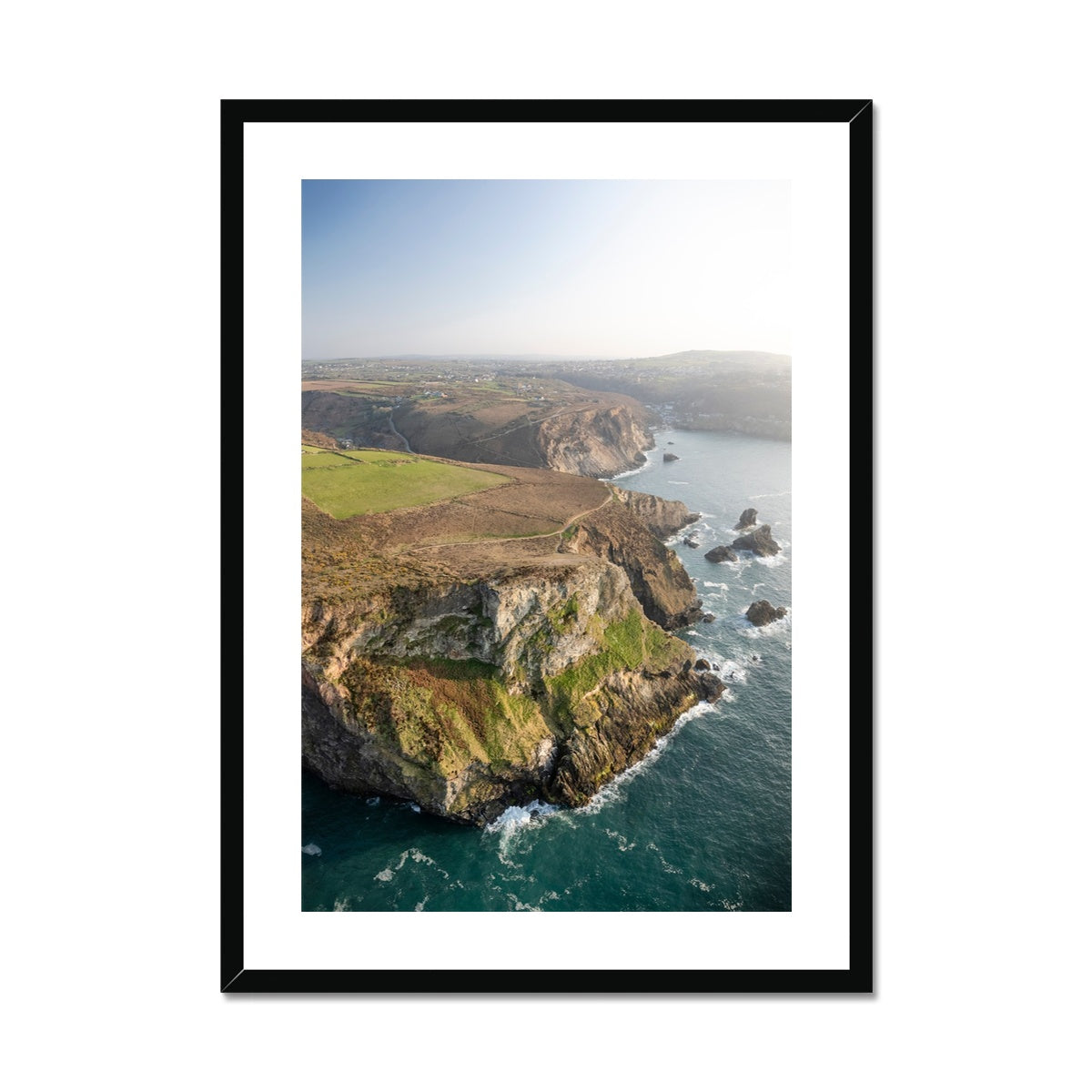 Cross Coombe Cliff ~ Framed & Mounted Print