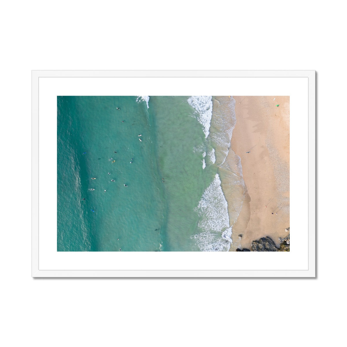 fistral from above white frame