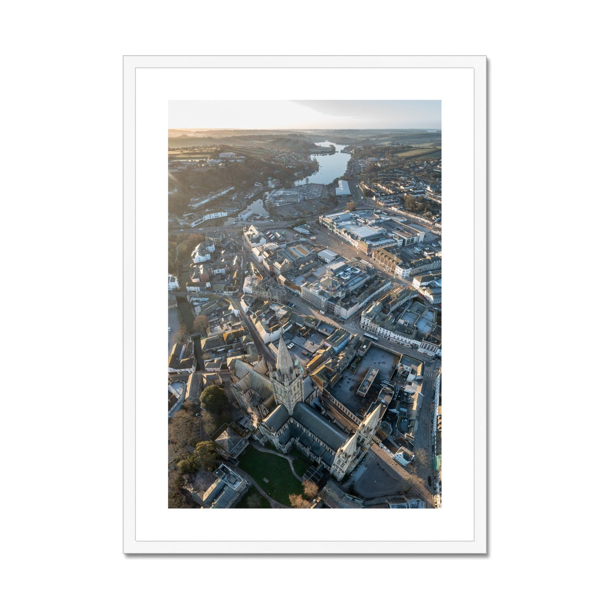 Truro Cathedral View ~ Framed & Mounted Print