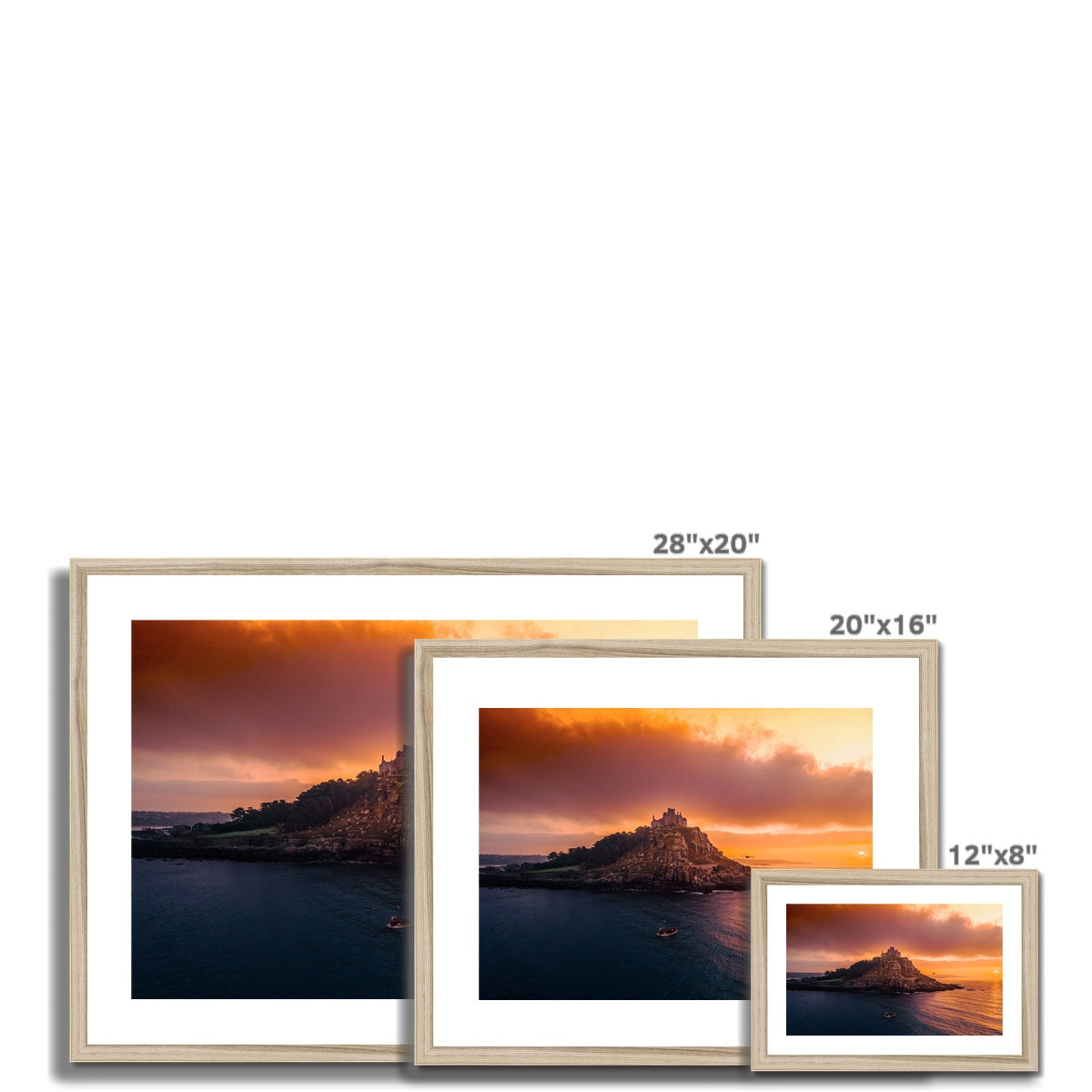 st michaels mount dawn framed photograph