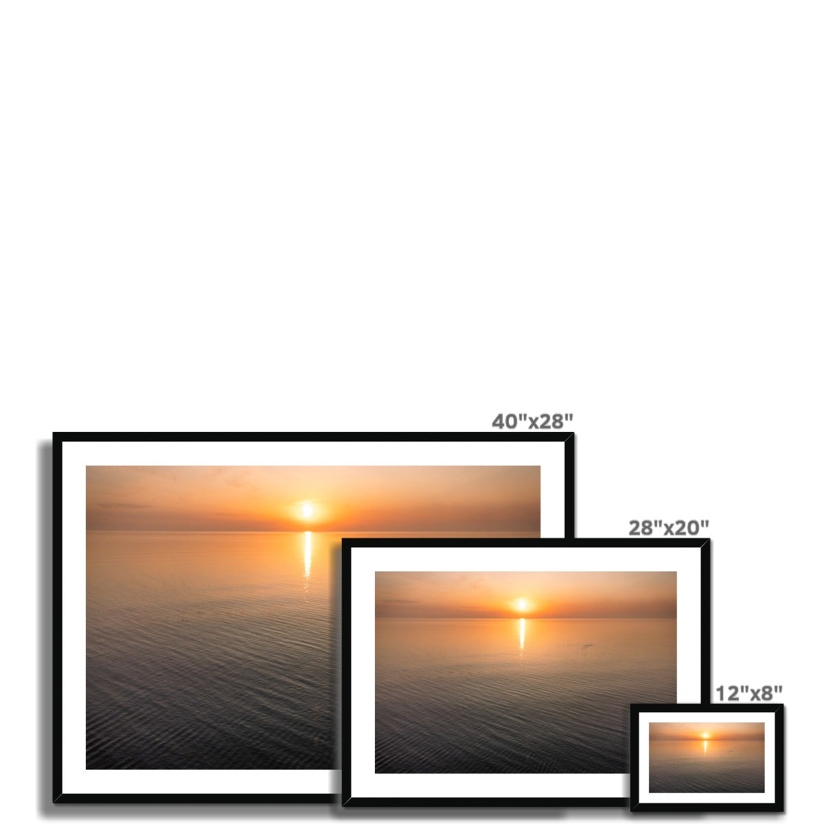 sunset calm frame sizes