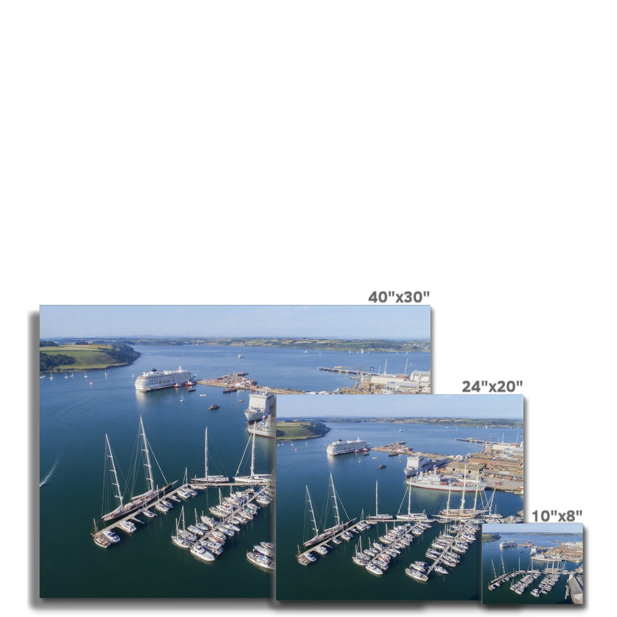 falmouth marina canvas sizes