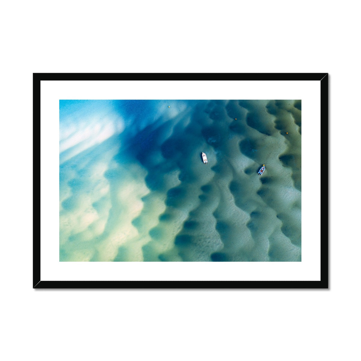 padstow ripples framed print