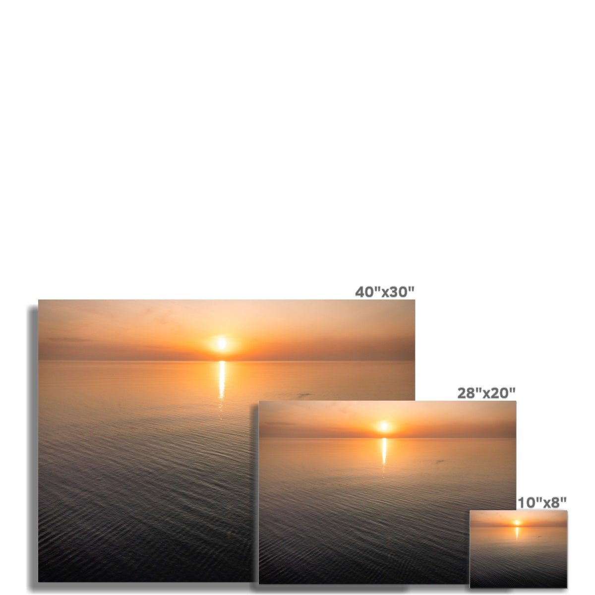 sunset calm picture sizes