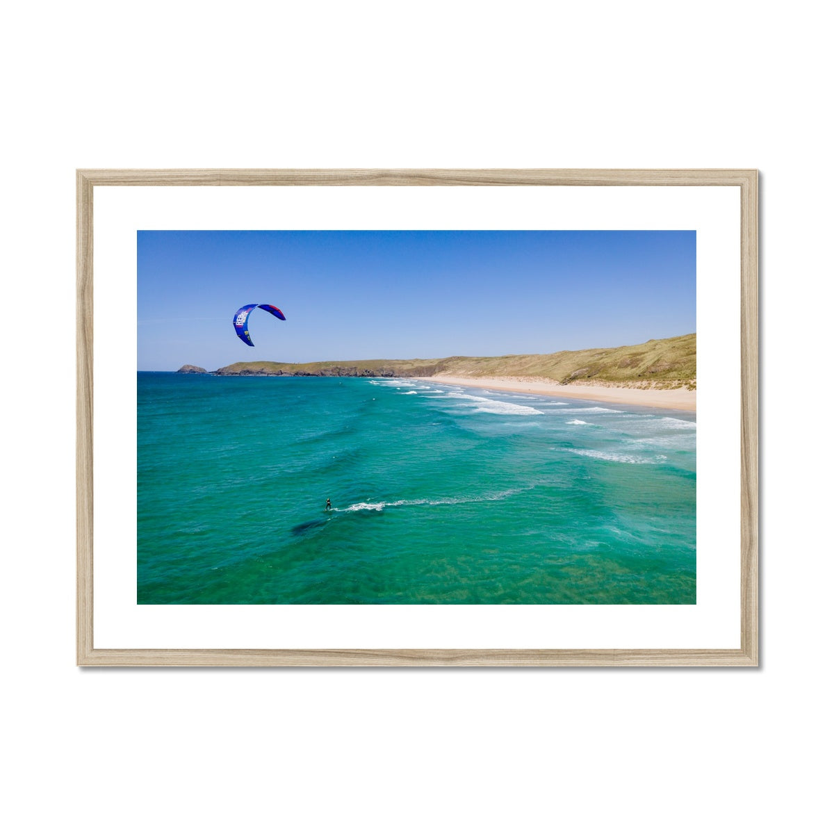 kitesurfing perran sands wooden frame