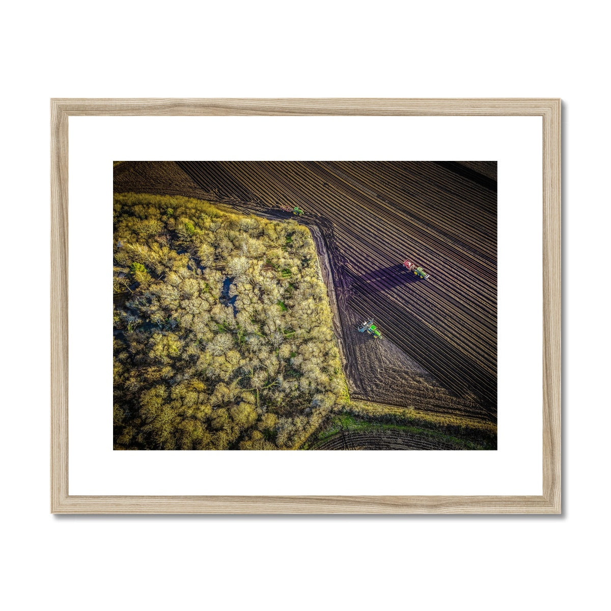 ploughing the fields wooden frame