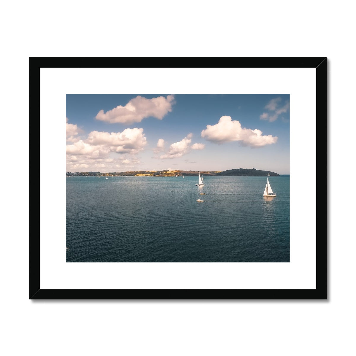 falmouth regatta framed print
