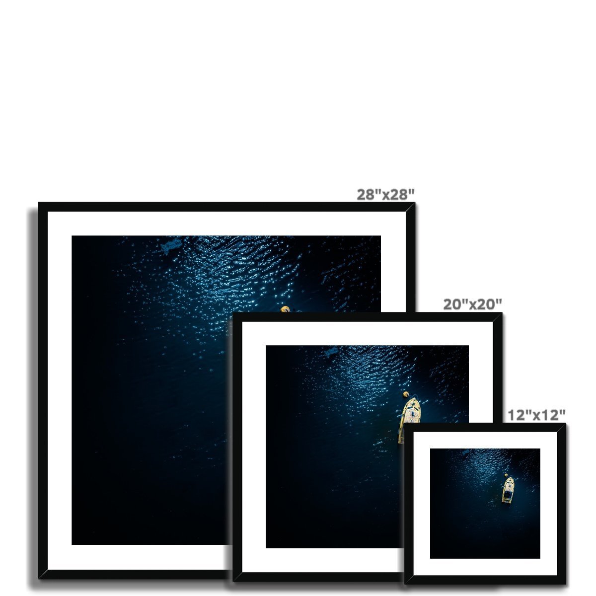 falmouth dark waters wooden frame sizes