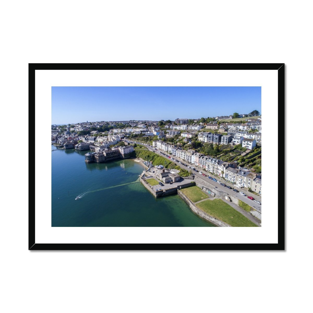 falmouth harbour framed print