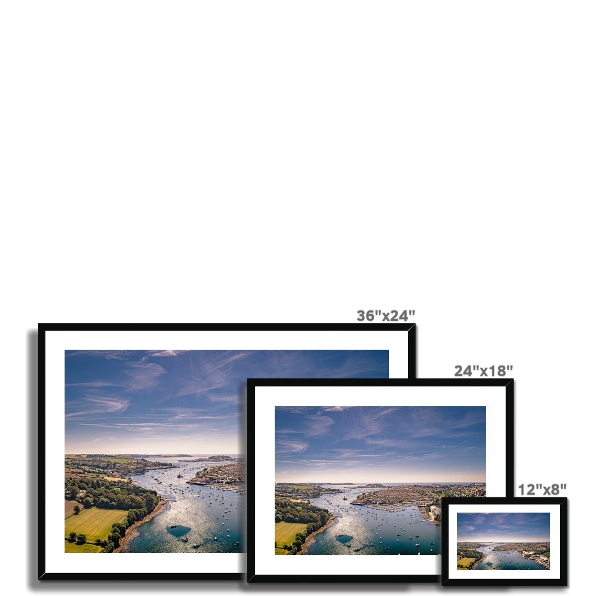 falmouth view to sea wooden frame sizes