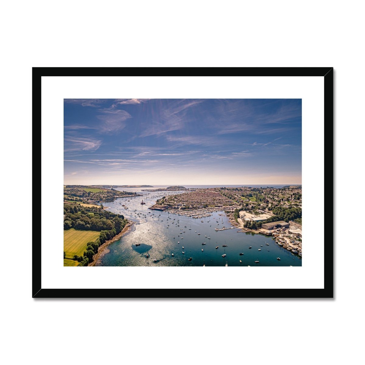 falmouth view to sea framed print