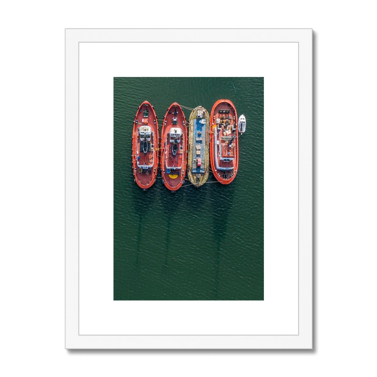falmouth working boats white frame