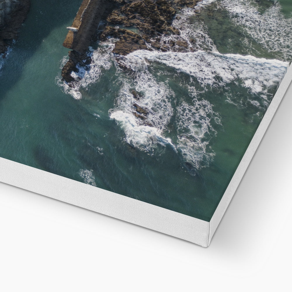 Portreath Harbour & Cliffs ~ Canvas
