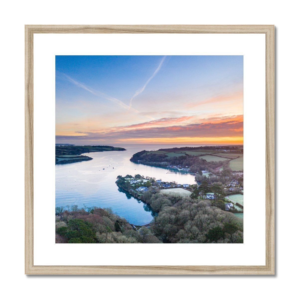 frenchmans creek dawn square wooden frame