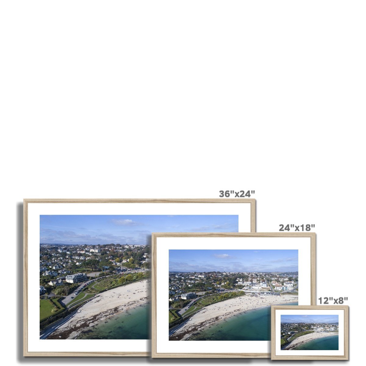 gyllyngvase beach falmouth frame sizes