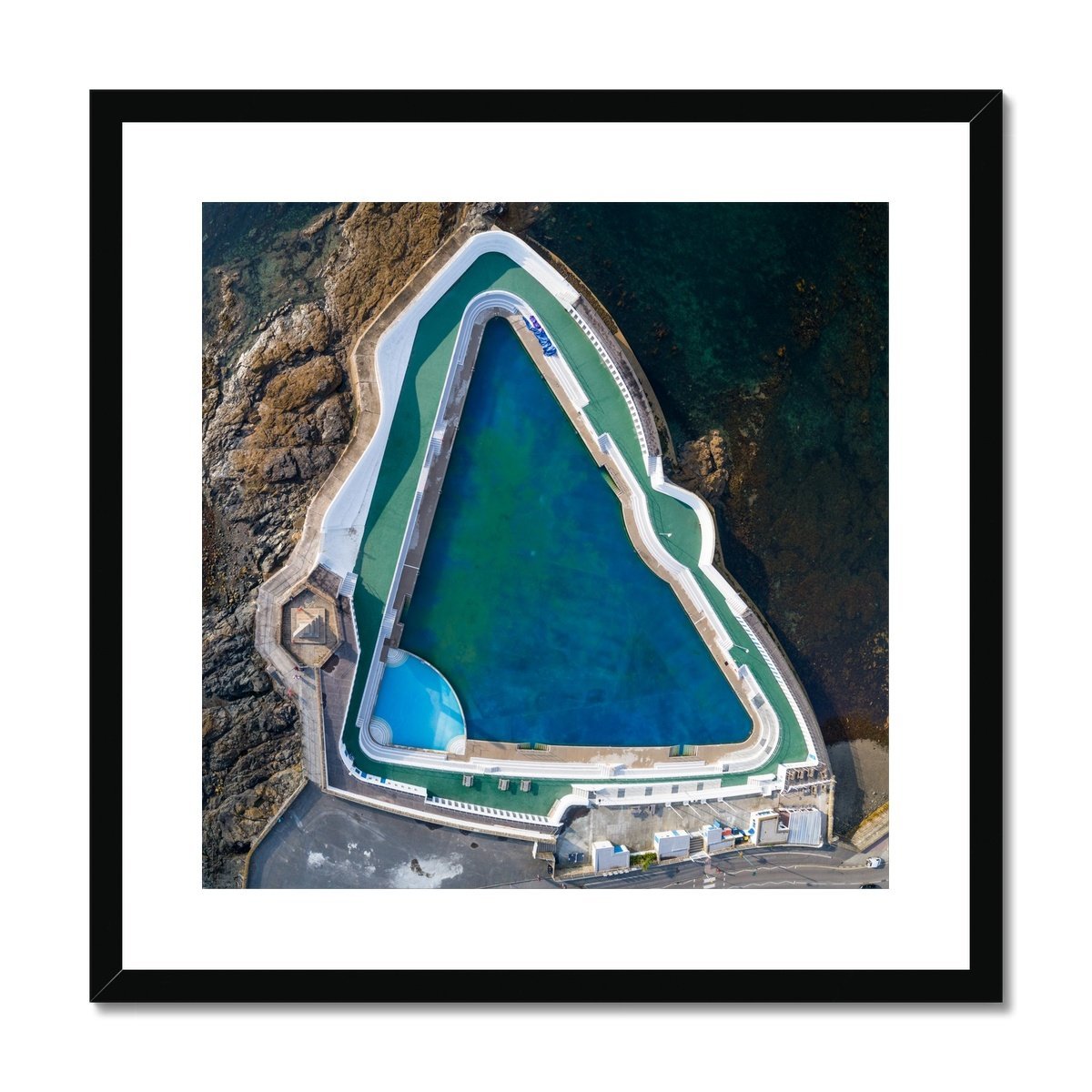 jubilee pool from above framed print