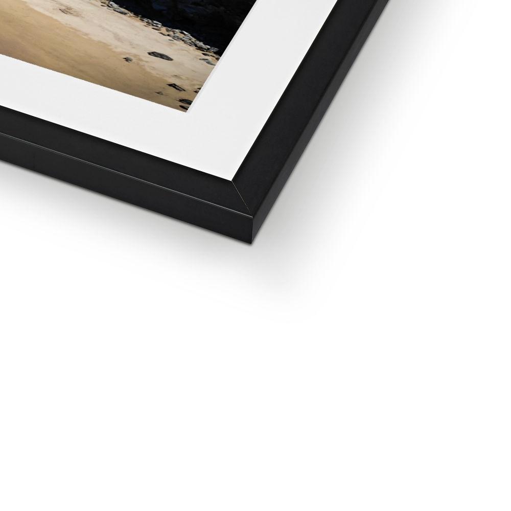 low tide perranporth black frame detail