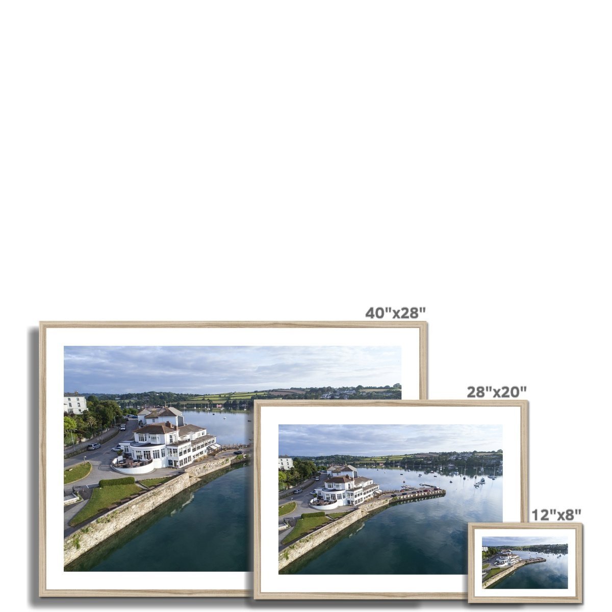 penryn river framed photograph