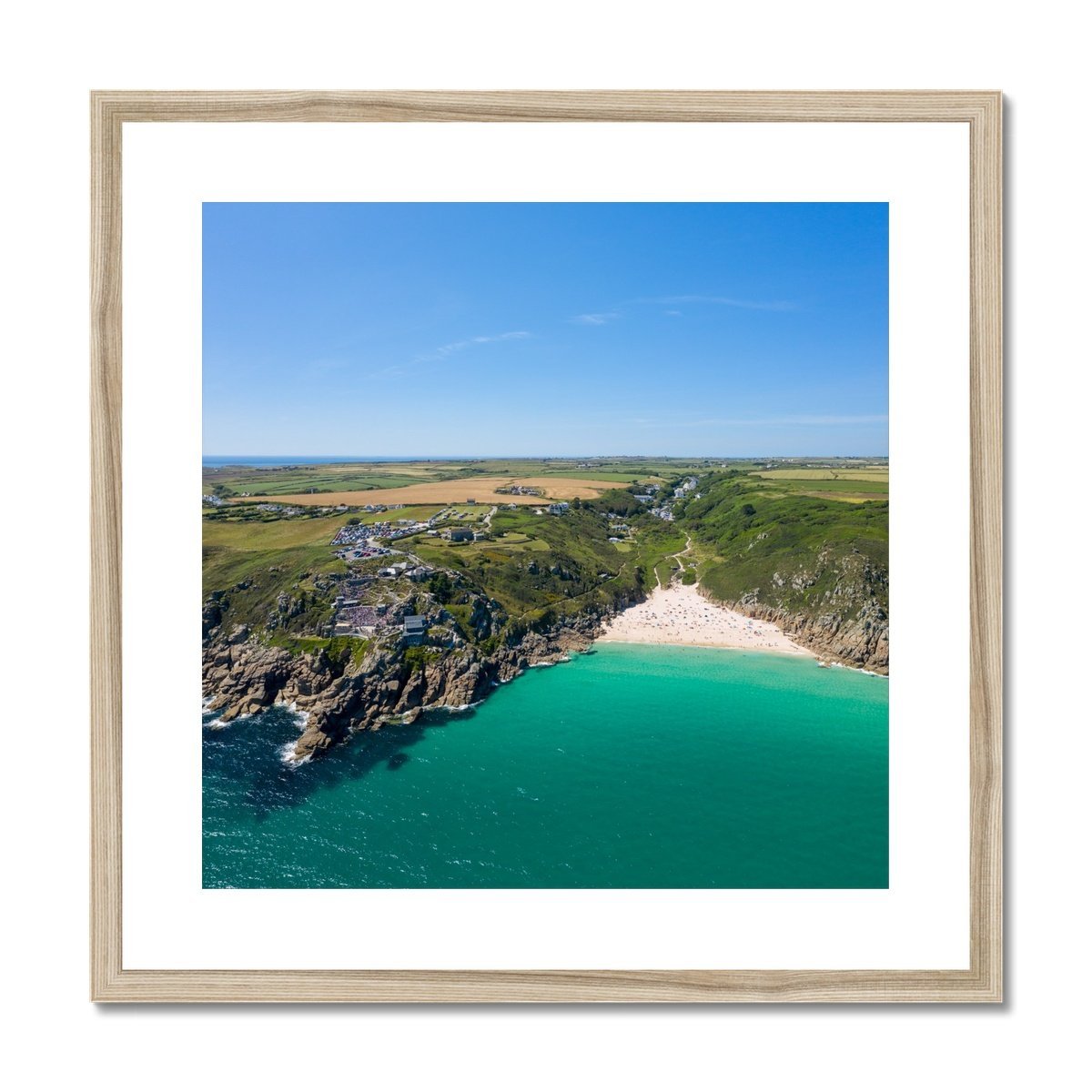 porthcurno the minack theatre wooden frame