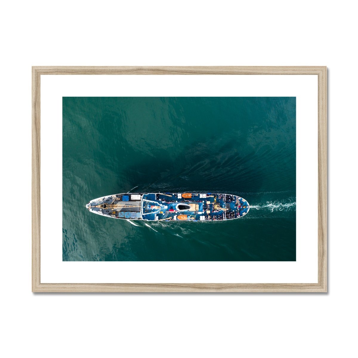 scillonian from above wooden frame