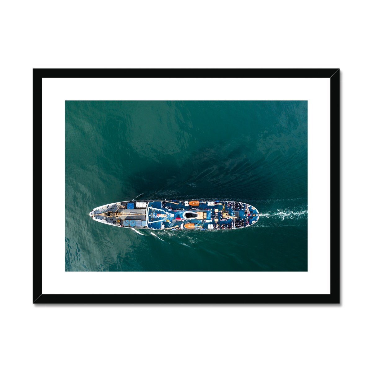 scillonian from above framed print